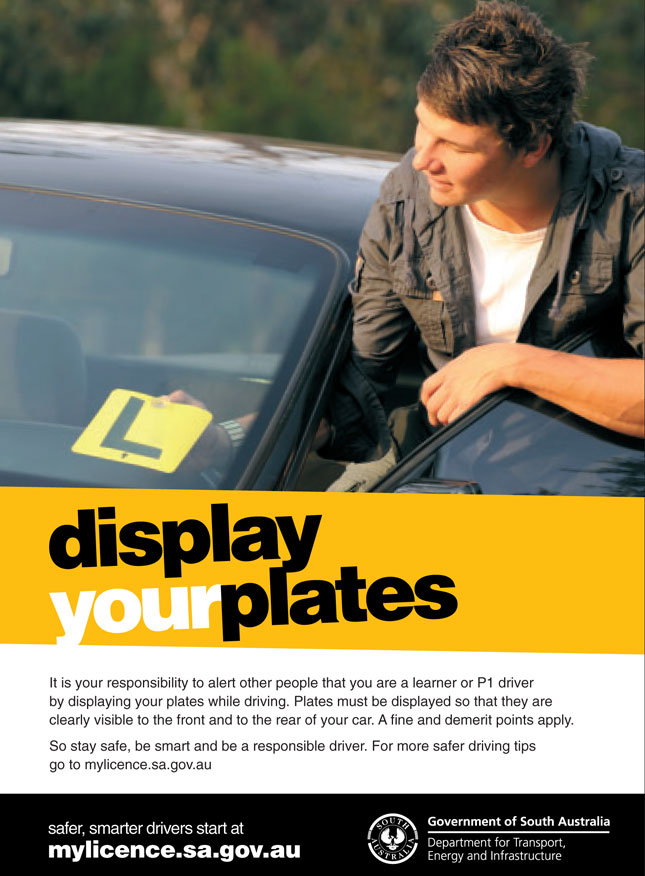 display your l-plates