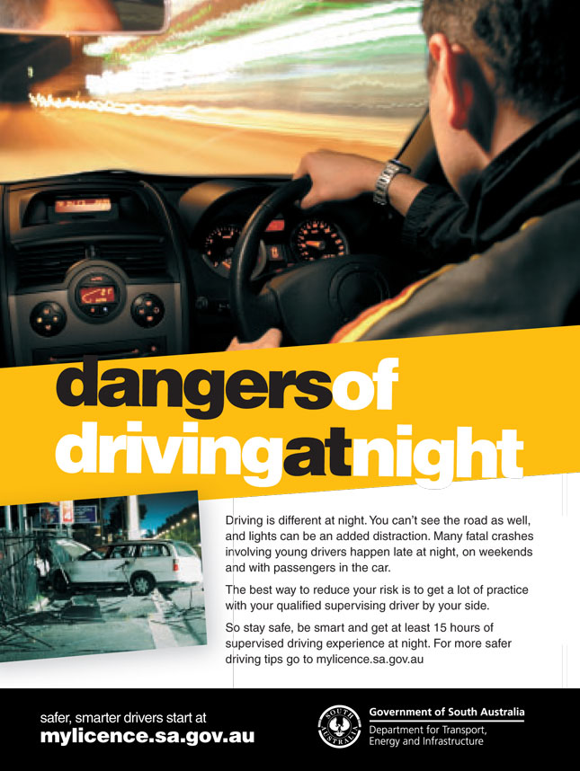 dangers of driving at night