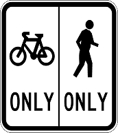 Separated path sign