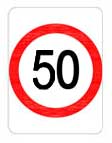 speed limit 50kmph